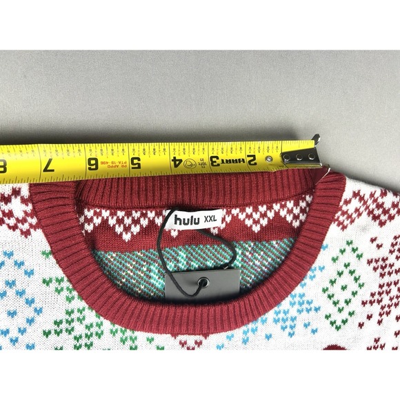 Hulu Handmaid's Tale Adult XXL Ugly Christmas Sweater Don't Let The Bastards NEW - Picture 5 of 15